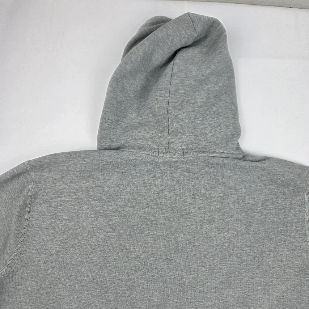 Polo Ralph Lauren Hoodie Mens Medium Gray Fleece Pullover Sweatshirt Logo